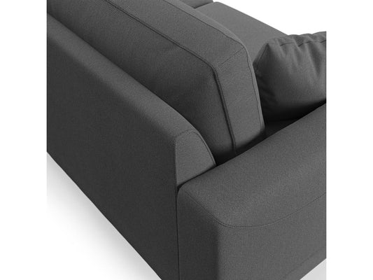 Artigeo Modern Sofa in Soft Stain-Resistant Fabric T05 218 cm Anthracite IESU78759