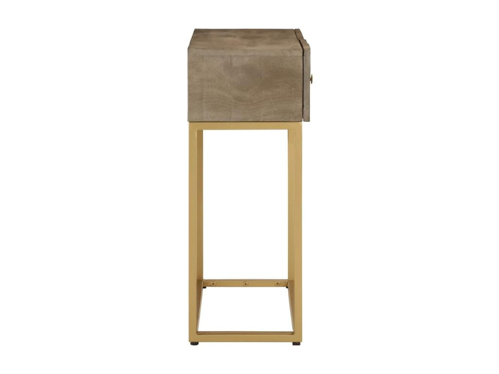 Console table 90x30x76 solid mango wood and iron NVIX91331