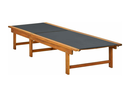 Brown wooden sun lounger/deckchair 40x40x40 cm 02 0012604 VAIL58630