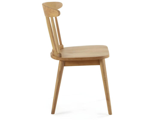 Pack of 2 Ben chairs in oak-colored wood ITUM36857