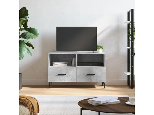 TV stand, concrete grey, 80x36x50 cm, engineered wood, FAYI39437