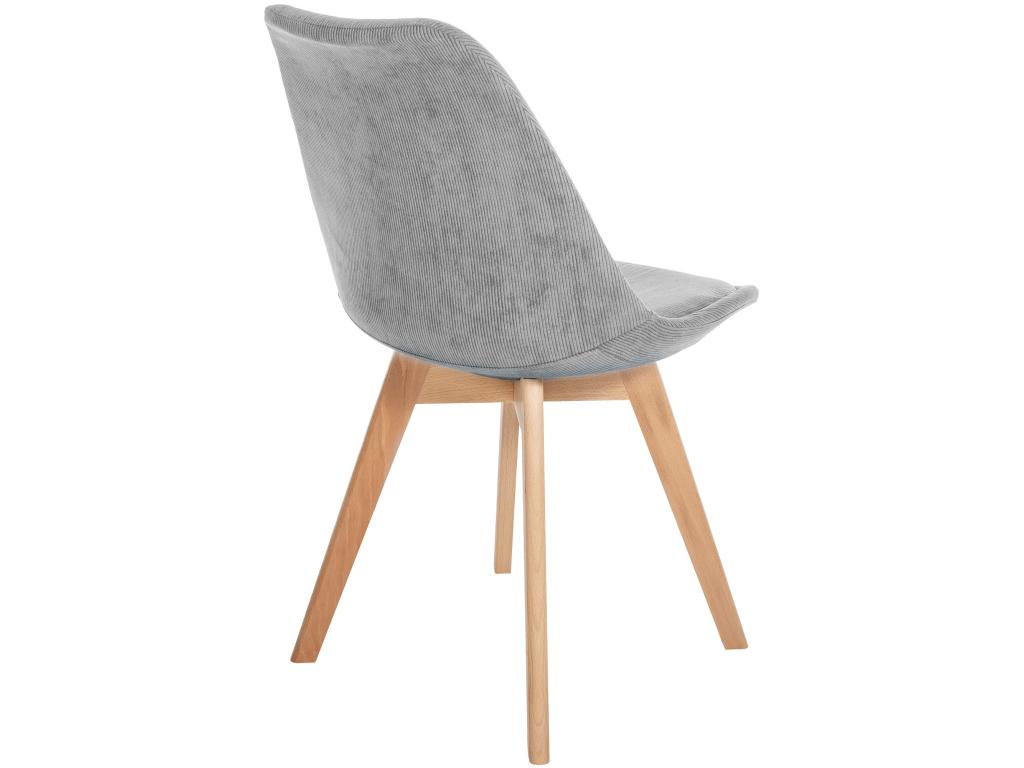 Dining chair - Artigeo / Wood - Light grey - Artigeo AAJX29200