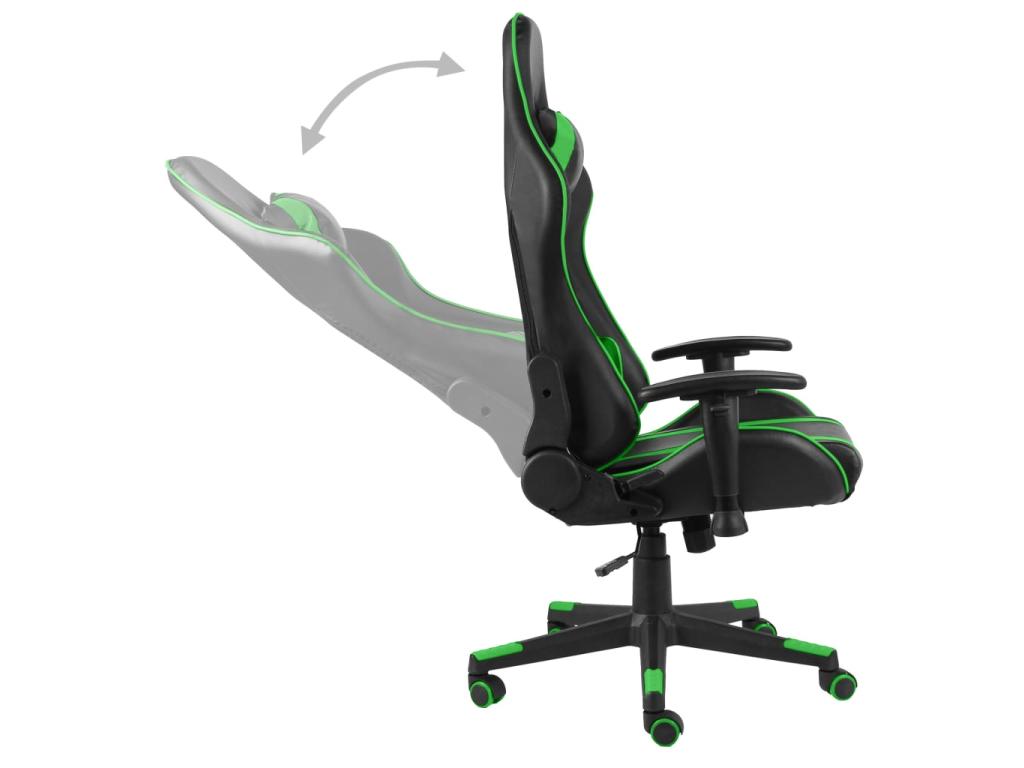 Green PVC Swivel Gaming Chair WCOJ50177