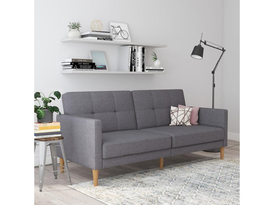 Chezlova 3-seater sofa bed, light grey YHAL56779