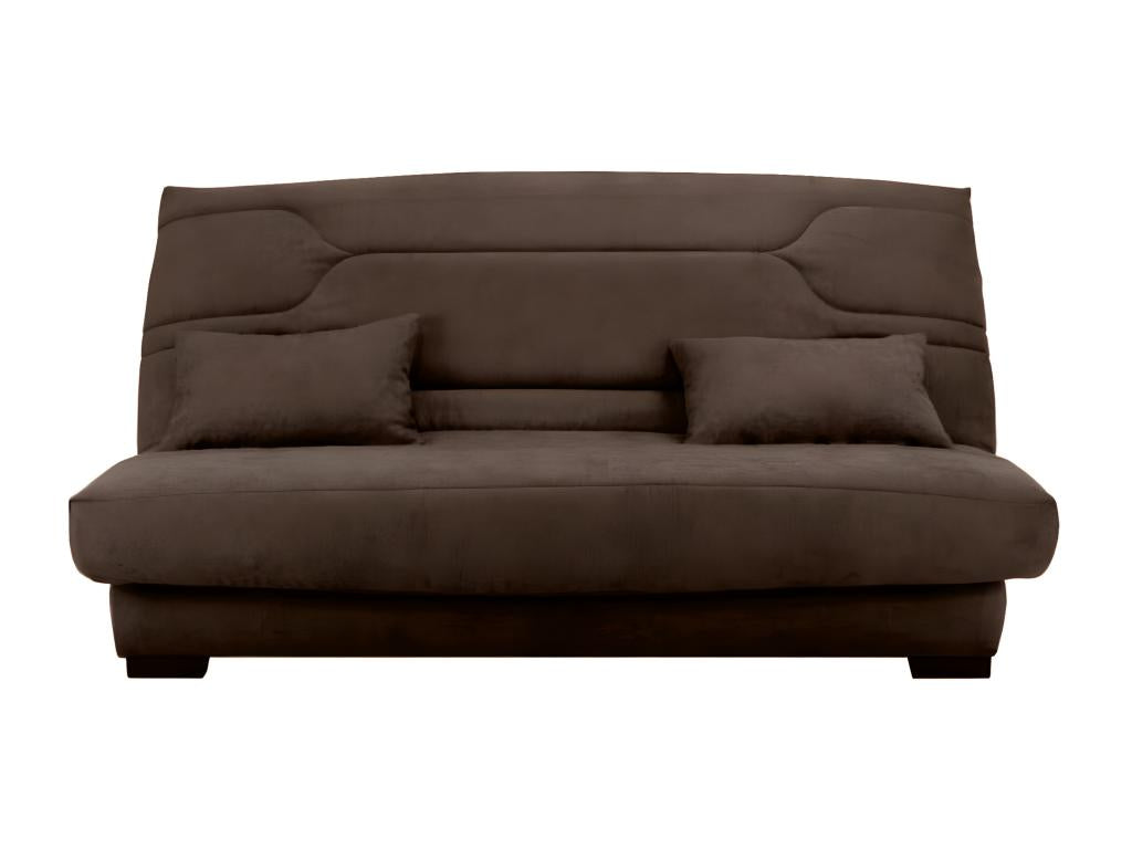 Chezlova Balkoa 15cm Fabric Click-Clack Sofa with Storage, 207cm Mattress - Brown TGJA20201