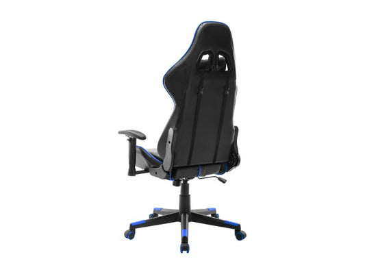 Gaming chair, black and blue, artificial leather, IRCL00323
