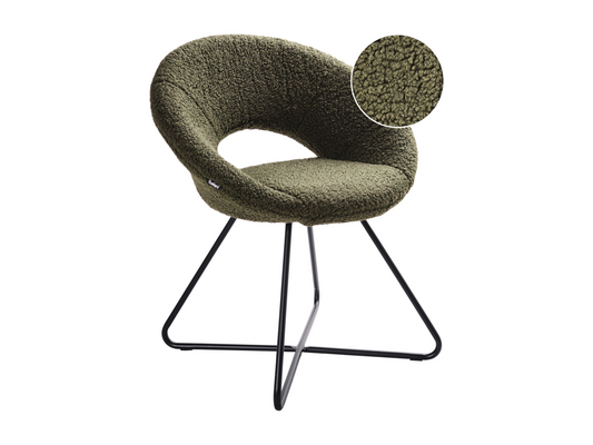 Artigeo Bouclé Green Dining Chair ODFU26664
