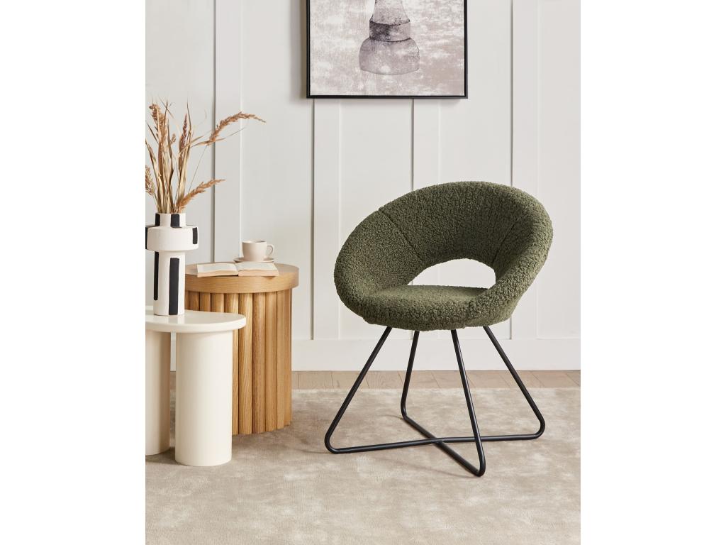 Artigeo Bouclé Green Dining Chair ODFU26664
