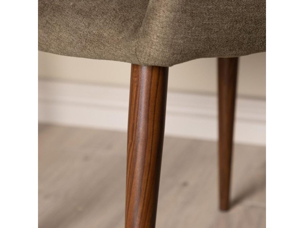 Tomorrow dining chair with brown armrests SVEA11094