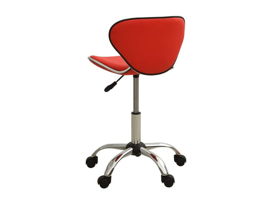 Red Faux Leather Office Chair TCRJ15363