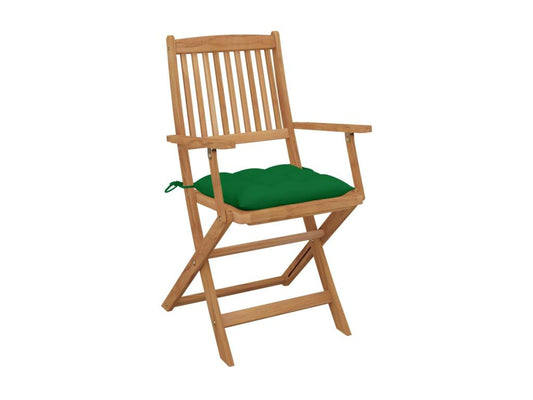 Artigeo 40 PICN10281 Folding Garden Chairs, 8 pcs with Cushions, Wood