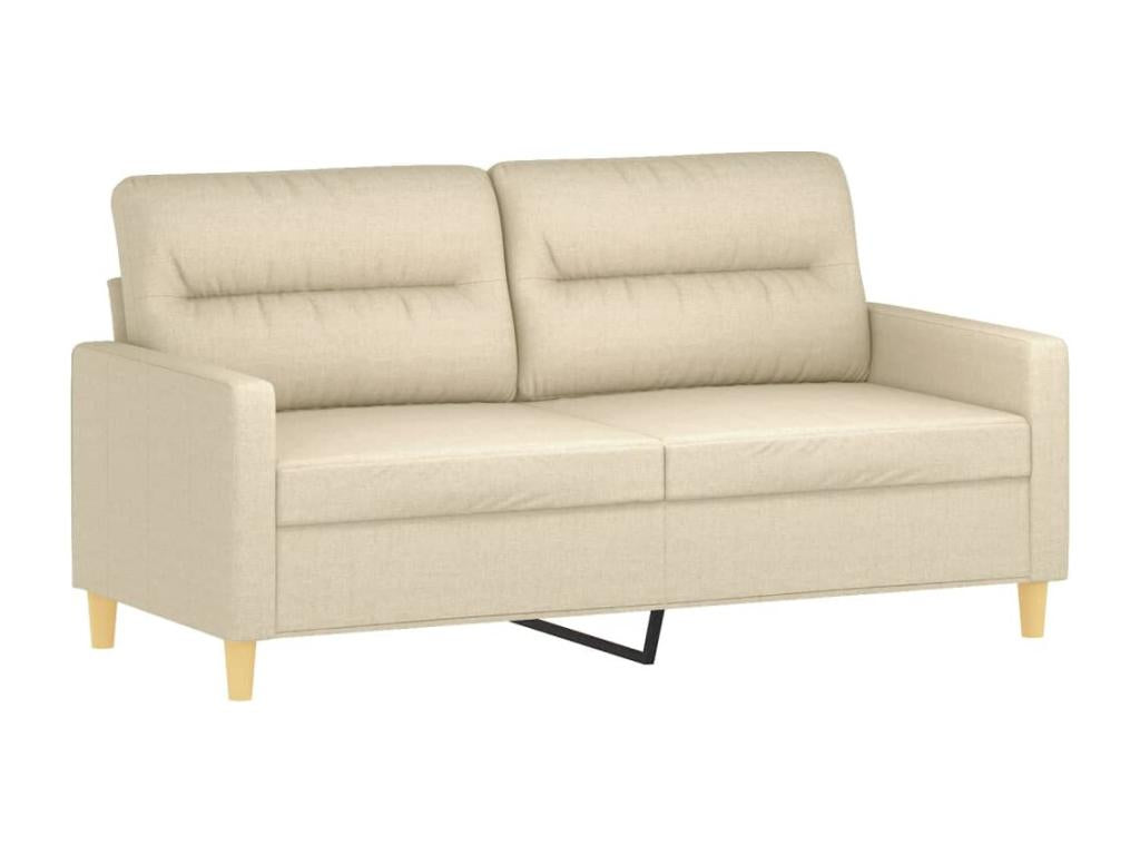 2-piece sofa set with cream fabric cushions ETXQ01182