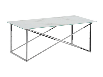 Chezlova Silver Marble Effect Coffee Table SLEU51013