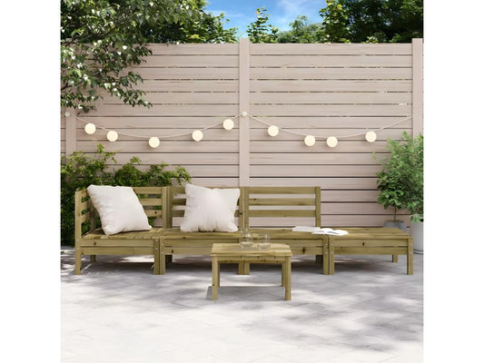 4-seater garden sofa in impregnated pine wood JKJE82334