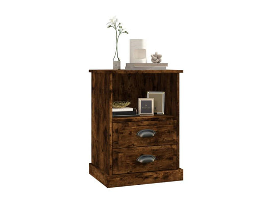 2-piece bedside tables, smoked oak, 43x36x60 cm, COBQ45434