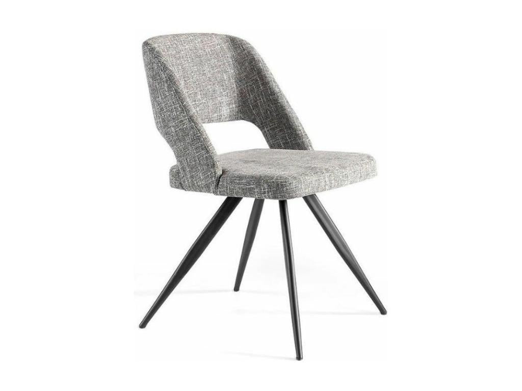 Chezlova fabric chair with black steel legs - set of 2 - Chezlova color 40 ETIE96679