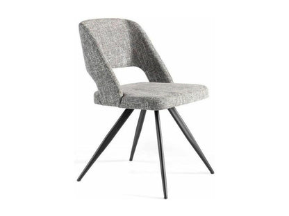 Chezlova fabric chair with black steel legs - set of 2 - Chezlova color 40 ETIE96679