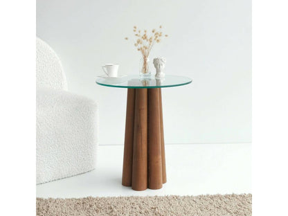 Artigeo Coffee Table, Magazine Rack for Sofa, Living Room Shelf, 45x50x50 cm, Walnut, PPPM94689