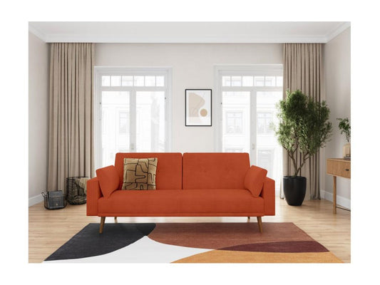 Artigeo Scandinavian convertible 3-seater sofa in corduroy velvet - Artigeo - W205 x D85 x H87cm - Artigeo PXJZ71488