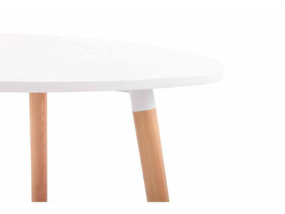 Kitchen table, white wood, 80x80x75 cm, TAB10055 KPRN83552