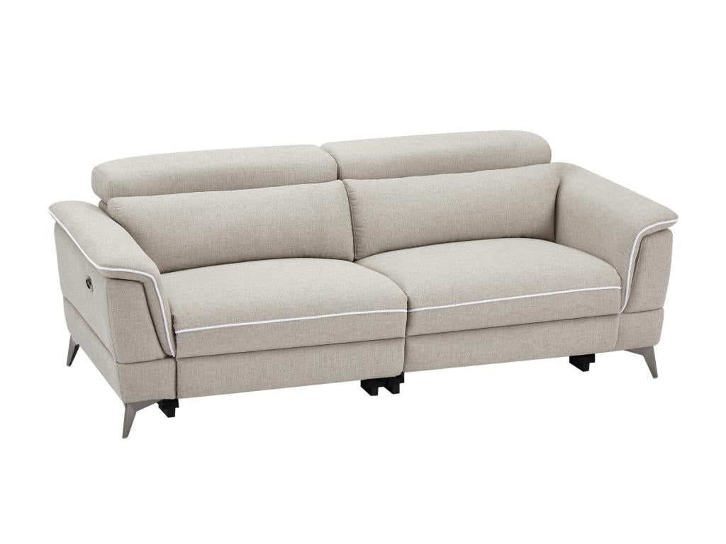 Chezlova 3-seater electric sofa in beige fabric Chezlova MUSN25445