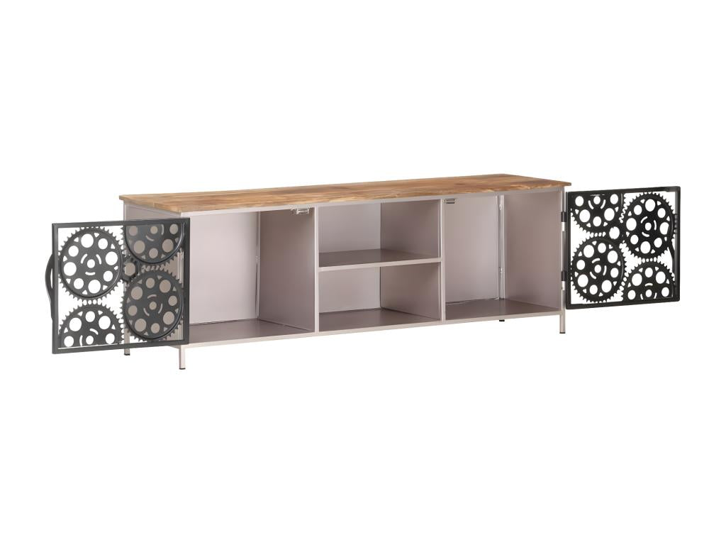 TV stand 120x30x40 cm Raw mango wood QKWZ93120