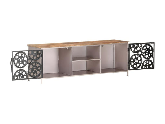 TV stand 120x30x40 cm Raw mango wood QKWZ93120