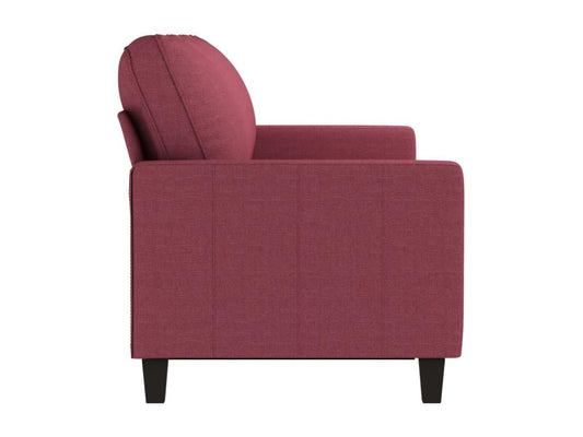 3-seater sofa, burgundy red, 180 cm, fabric RYJI75848