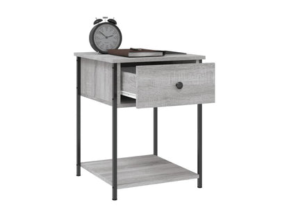 Chezlova bedside table, grey, 44x45x58 cm, engineered wood, ZUMK88261