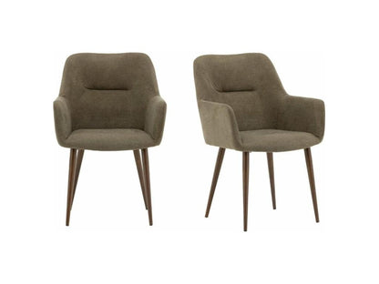 Tomorrow dining chair with brown armrests SVEA11094