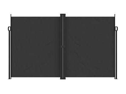 Black retractable side awning 200x600 cm DWQL89371