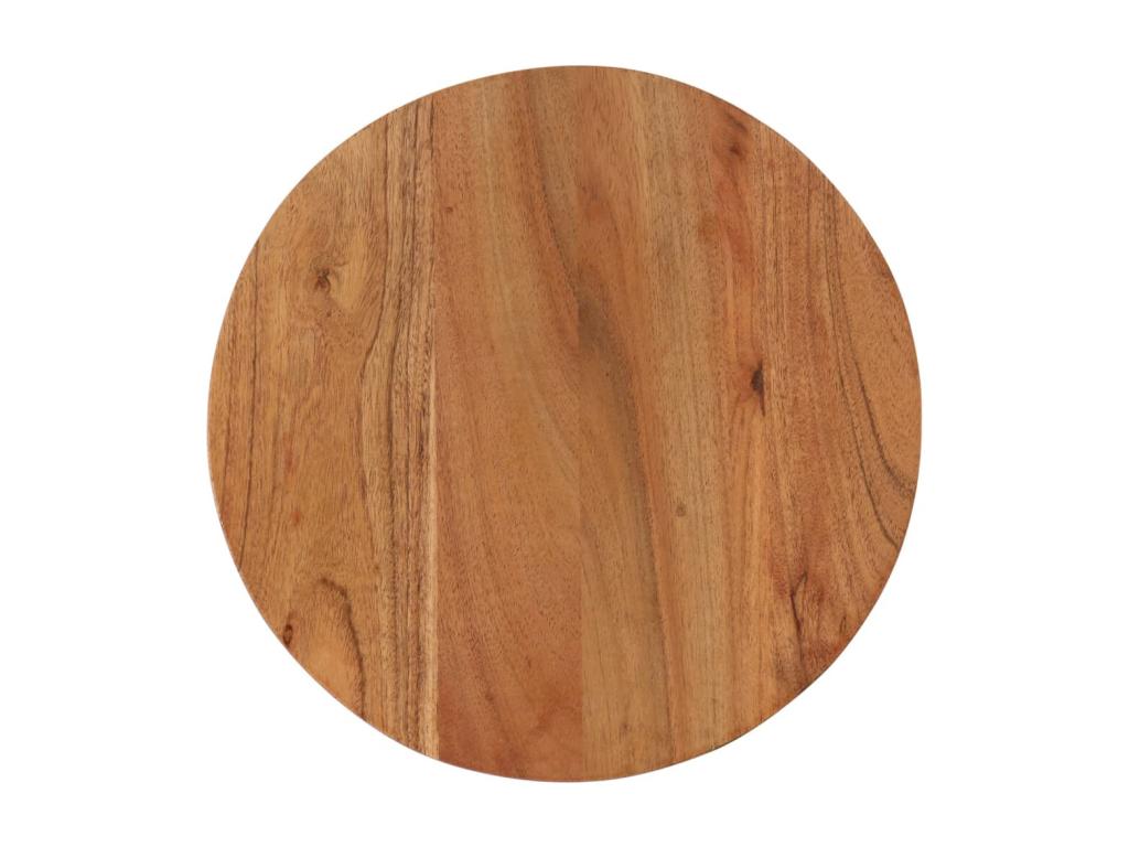 Coffee table 35x35x30 solid wood Artigeo and iron ZKRJ72958