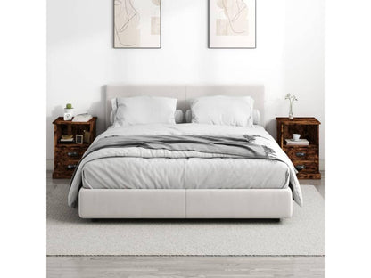 2-piece bedside tables, smoked oak, 43x36x60 cm, COBQ45434