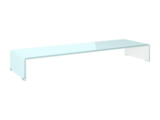TV stand/Monitor stand 100x30x13 cm green glass PUSA77948