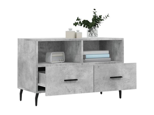 TV stand, concrete grey, 80x36x50 cm, engineered wood, FAYI39437
