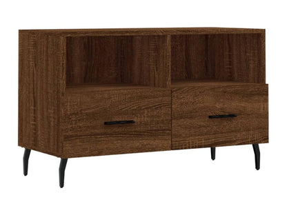 Brown Oak TV Stand 80x36x50 cm Engineered Wood YLWS87528