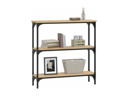 Artigeo oak console table 75x22.5x75 engineered wood XXXC53643