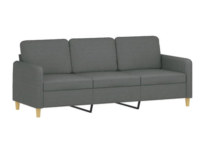3-seater sofa with dark grey cushions, 180 cm, fabric JVSJ20099