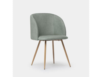 Green fabric dining chair 54x82 cm - Chezlova BDRV04787