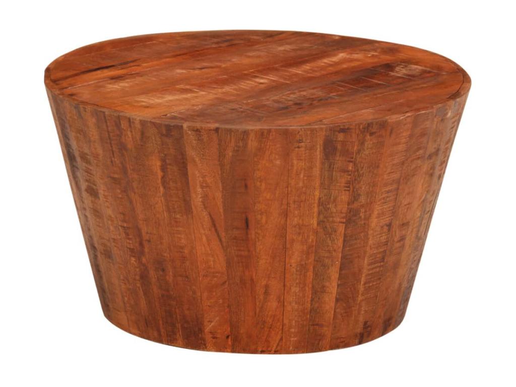 Coffee table 52x30 cm solid raw mango wood WGNW94769