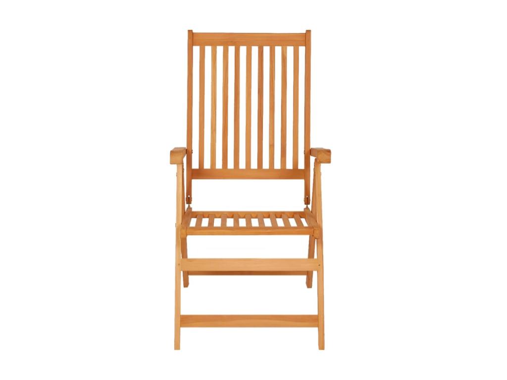 2-piece garden chairs with green cushions, solid teak wood, 7 HNTD37868