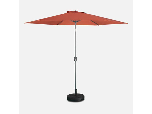 300cm Round Straight Parasol - Chezlova - Adjustable Central Aluminium Pole and Chezlova Opening ETIN06284