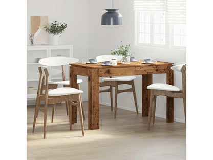 Dining table in aged wood, 120x60x76 cm, engineered wood, DNME18032