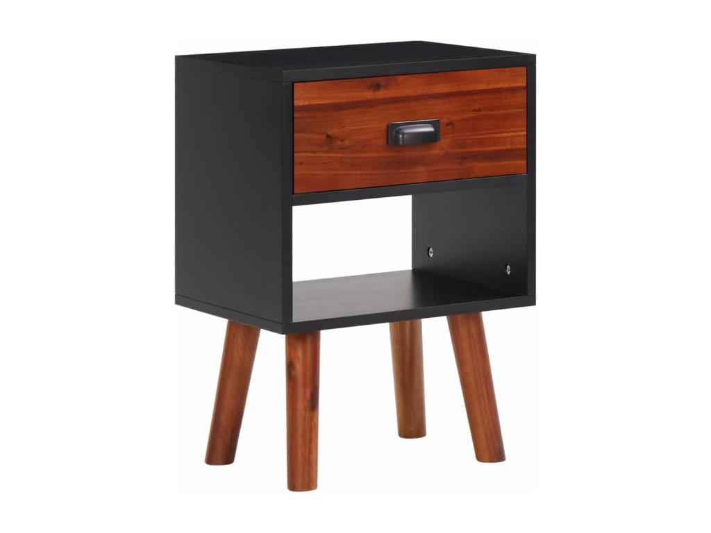 Solid Chezlova wood bedside tables, 2 pcs, 40x30x57 cm, ESYS04769