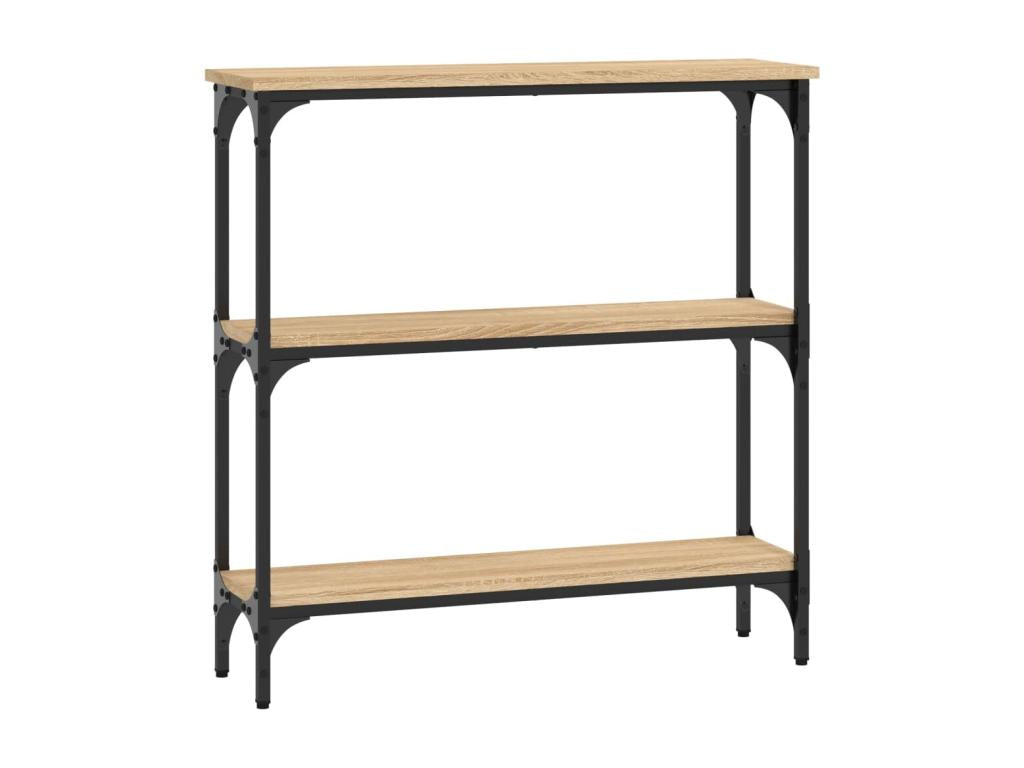 Artigeo oak console table 75x22.5x75 engineered wood XXXC53643
