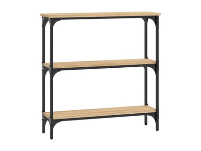 Artigeo oak console table 75x22.5x75 engineered wood XXXC53643