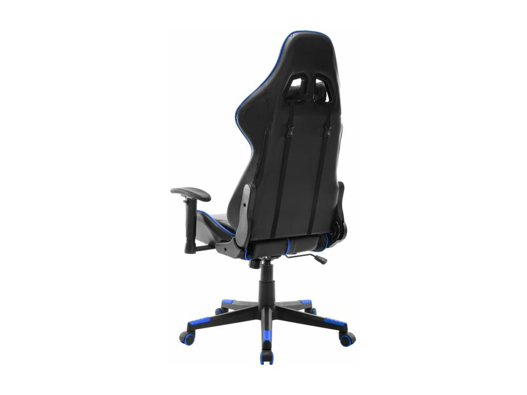 Gaming chair, black and blue, artificial leather, IRCL00323