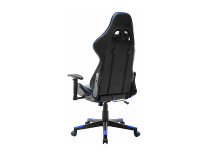 Gaming chair, black and blue, artificial leather, IRCL00323