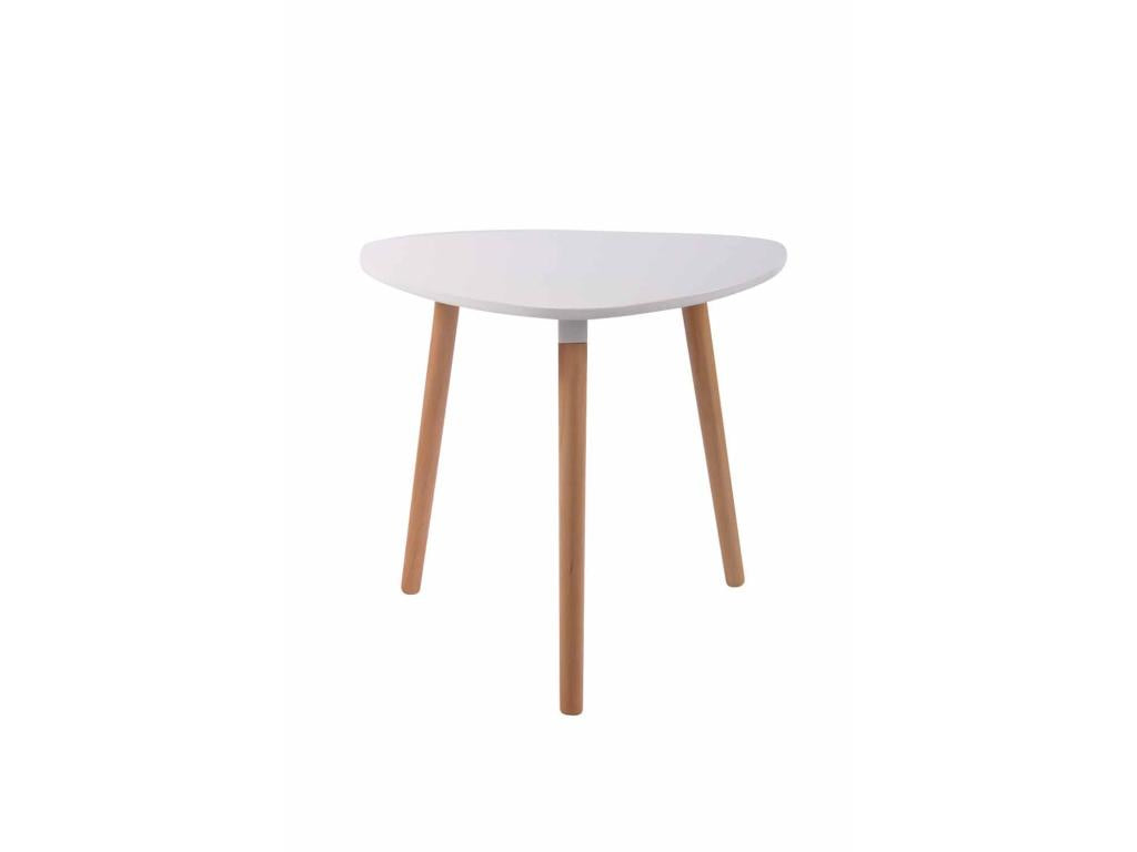Kitchen table, white wood, 80x80x75 cm, TAB10055 KPRN83552