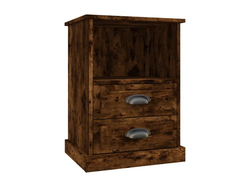 2-piece bedside tables, smoked oak, 43x36x60 cm, COBQ45434
